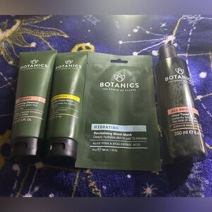 Bundle 🔥🔥 4 pack Botanics Skincare SEALED Foam Wash, Cleanser, Sheet mask, Toner